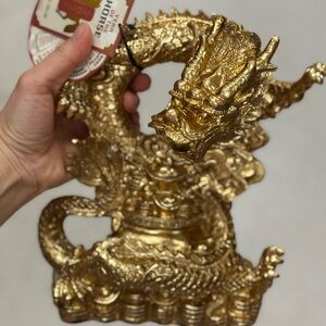 Gold Dragon Figurine